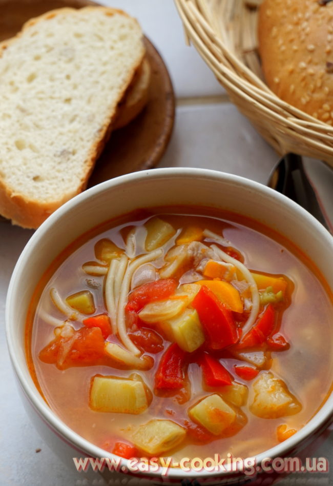 Італійський суп "Мінестроне" - Рецепти перших страв - Катрусина кухня